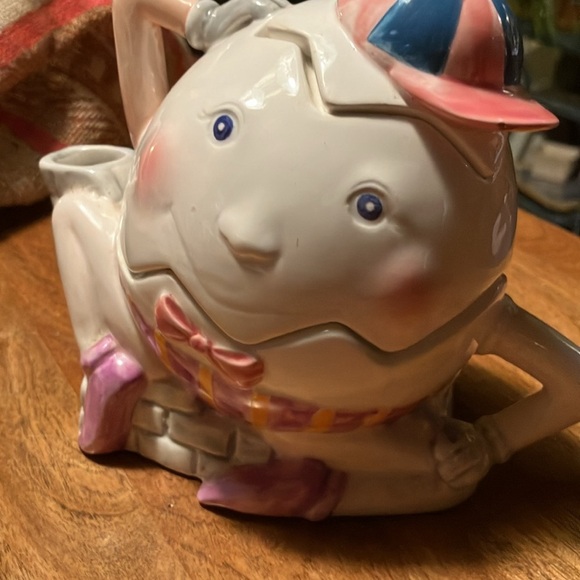 Humpty Dumpty creamer and sugar set vintage ceramic piece - Picture 8 of 11